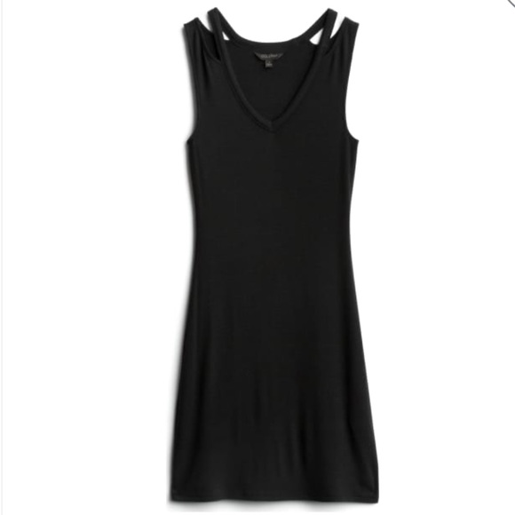 Maxime Dresses & Skirts - Little Black Dress Ribbed Knit Material Size Small